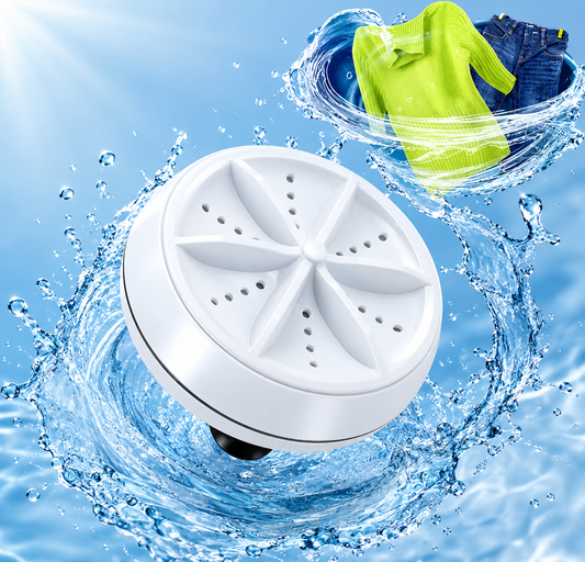 WashWave Portable Fabric Cleaner | Smart USB Turbo Laundry Solution