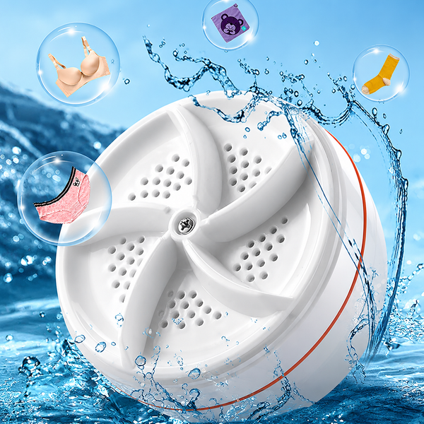 WashWave Portable Fabric Cleaner | Smart USB Turbo Laundry Solution