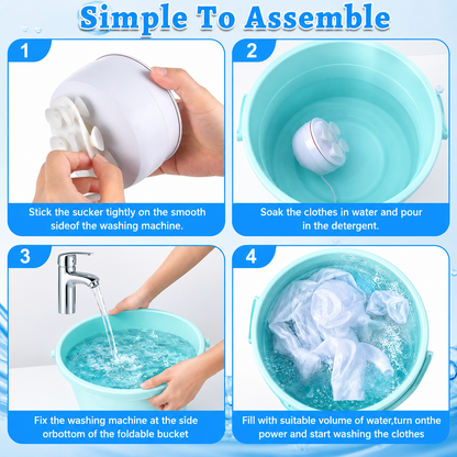WashWave™ Portable Fabric Cleaner l  Smart USB Turbo Laundry Solution