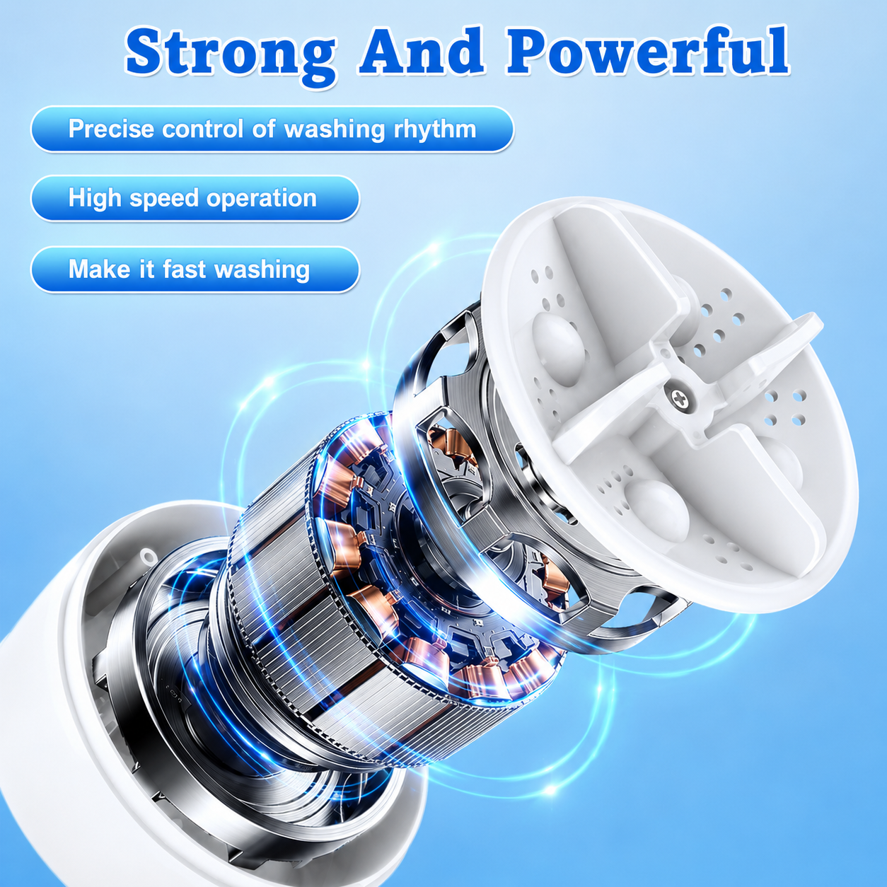 WashWave™ Portable Fabric Cleaner l  Smart USB Turbo Laundry Solution